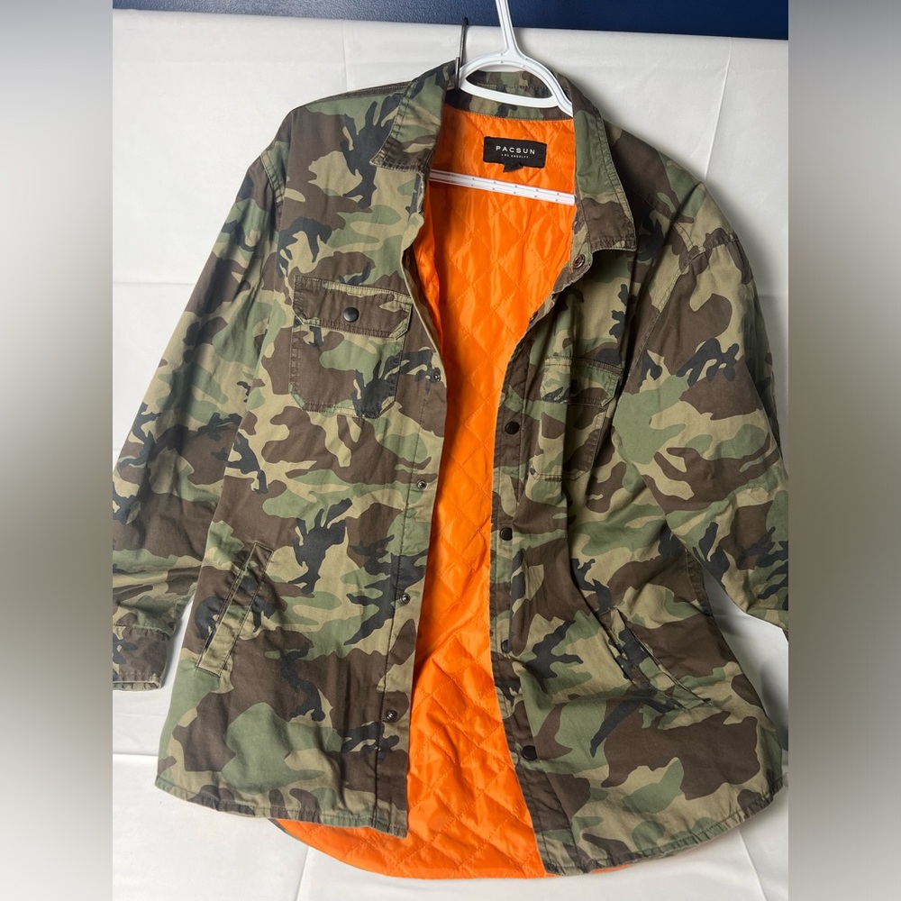Pacsun camo Jacket Like New Condition